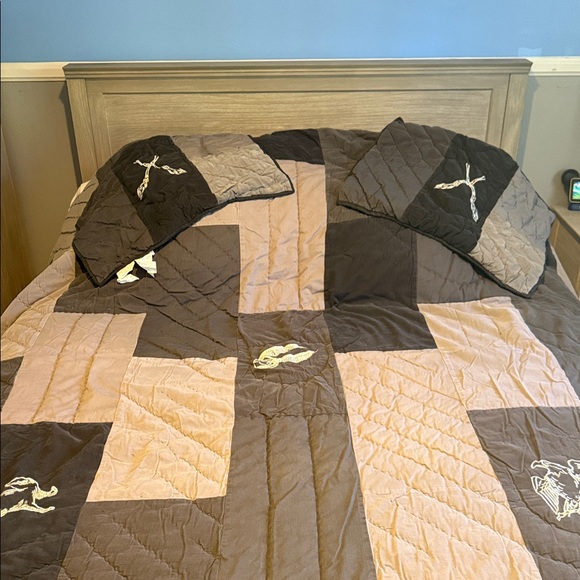 Pottery Barn Teen- Harry Potter Gray Quilted Bedding Set Queen size - Picture 5 of 14